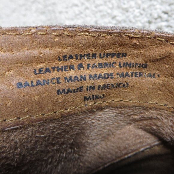 Born Womens Temple Ankle Boots Size 10 Dark Gray Distressed/Brown Leather F32517 - Picture 9 of 11